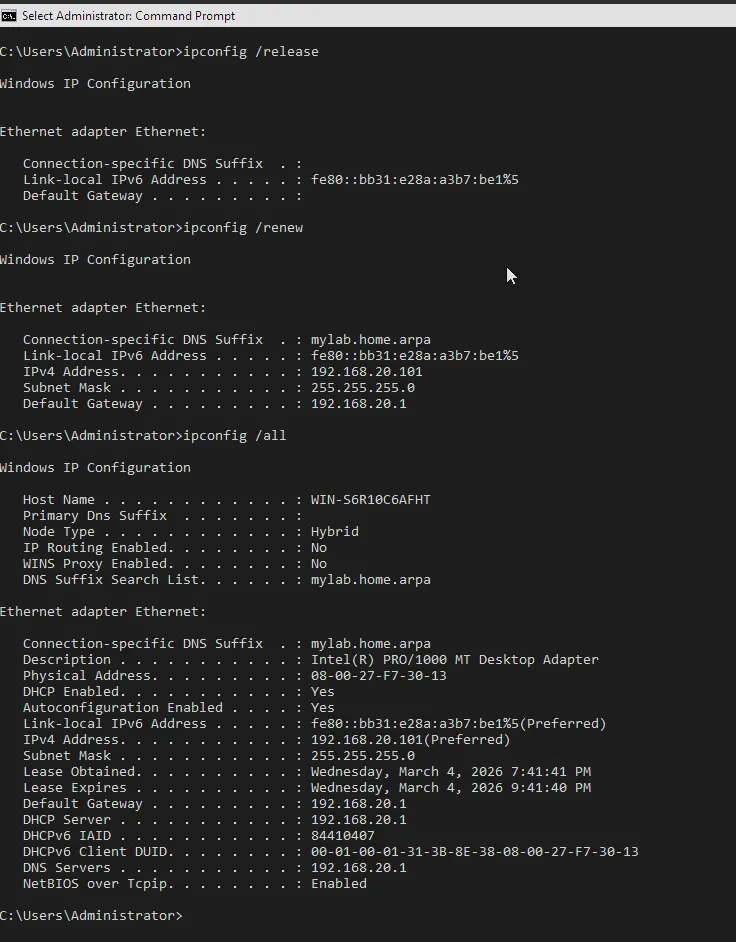 IP Configuration On First Boot
