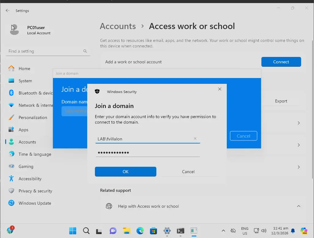 Domain Admin Login