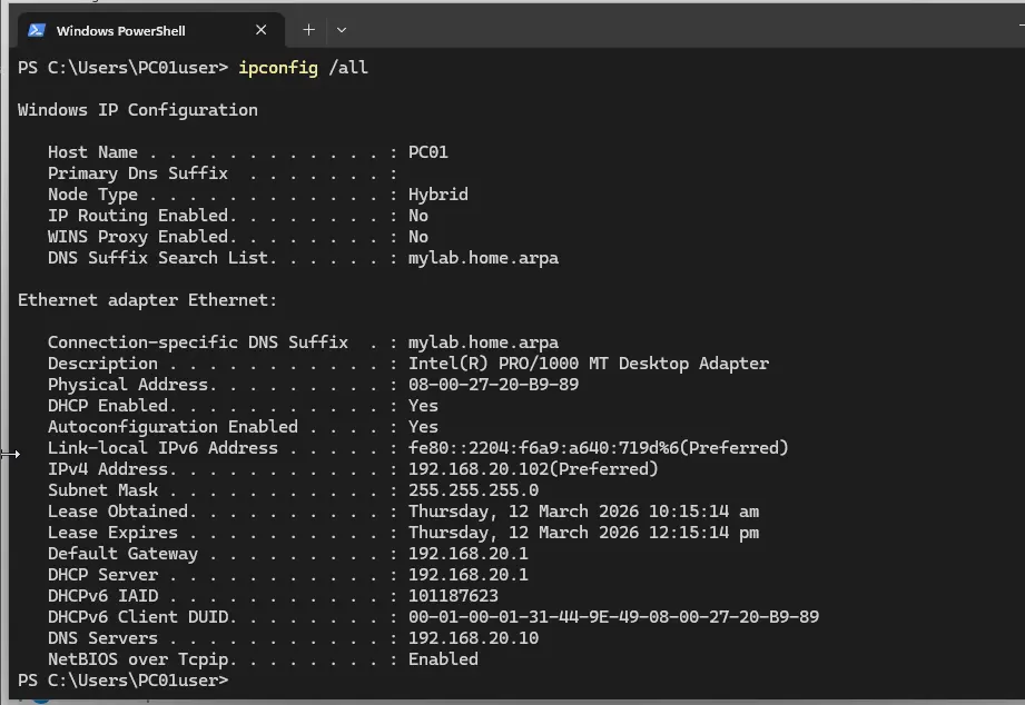 IP Configuration