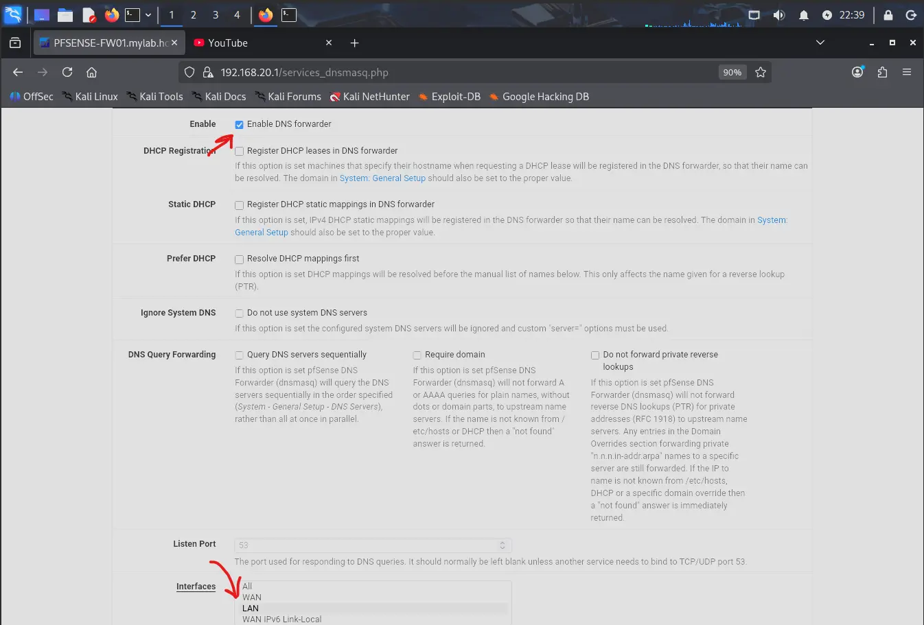DNS Forwarder Configuration