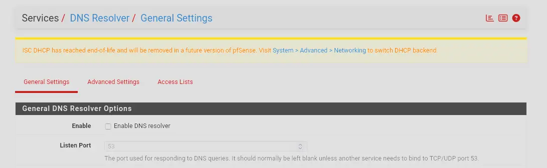 Disable DNS Resolver