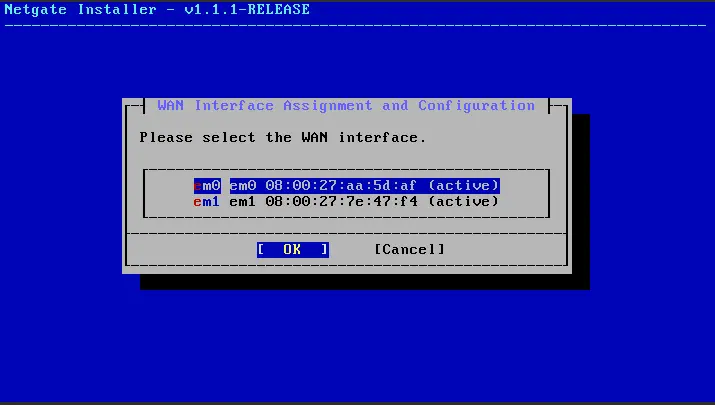 WAN Interface Selection