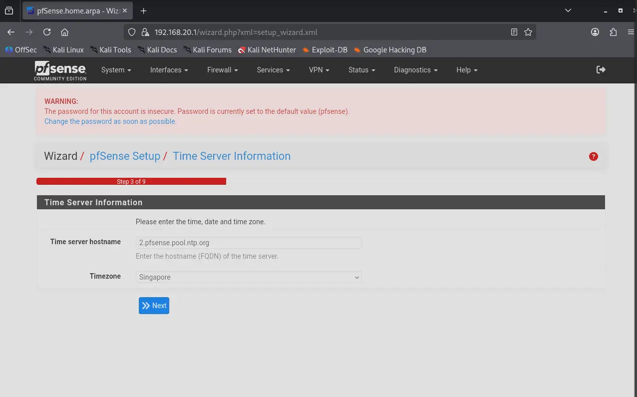 NTP Configuration